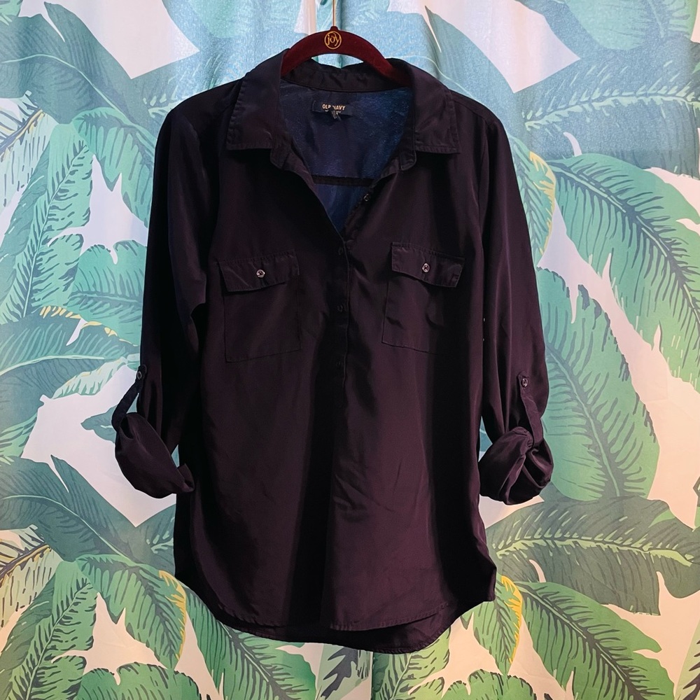 Navy/Eggplant Shirt